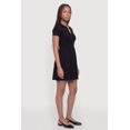 thumbnail image 2 of Women's Short Sleeve Notch Neck Mini Dress, 2 of 3