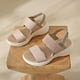 thumbnail image 5 of Sandalias de cuña para mujer con gancho y bucle sandalias deportivas antideslizantes para fiestas y vacaciones, 5 of 7