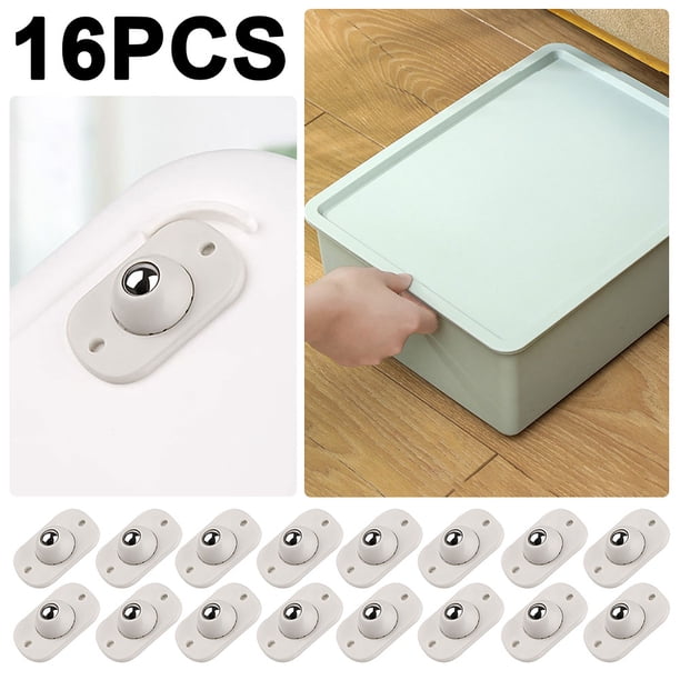 Ruedas Giratorias Polea Universal Autoadhesivas 4 Uds.