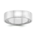 thumbnail image 1 of Solid 925 Sterling Silver 6mm Flat Size 8.5 Wedding Band, 1 of 3