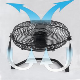 Patton 14 High Velocity Floor Fan W All Metal Construction Adjustable Tilt 3 Speed