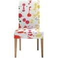 thumbnail image 2 of KXMDXA Watercolor Colorful Blots Stretch Chair Cover Protector Seat Slipcover for Dining Room Hotel Wedding Party Set of 4, 2 of 6