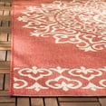 thumbnail image 3 of SAFAVIEH Beach House Lynette Medallion Indoor/Outdoor Runner Rug, Red/Creme, 2'2" x 12', 3 of 6