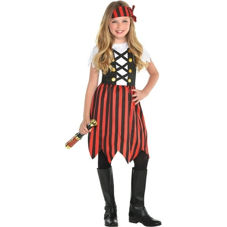 Suit Yourself Shipmate Cutie Pirate Halloween Costume for Girls, Includes Headscarf