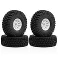 thumbnail image 5 of 4 1/10 RC Car Tires Sturdy Plastic Material Textured Tread for Off-road Climbing Models, 5 of 9