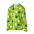 thumbnail image 2 of Rocae St Patrick's Day7 Print Breathable Sun Protection Hoodie Quick-Dry Lightweight Long Sleeve Hoodie Unisex Running Sports Shirt Medium, 2 of 9