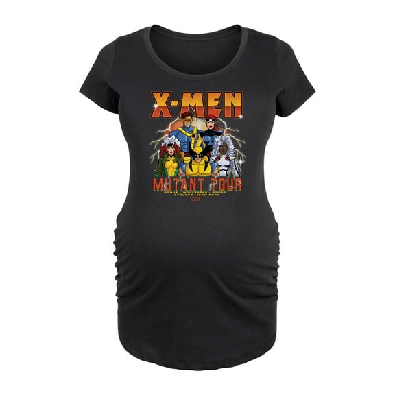 Marvel X-Men - Mutant Tour Band - Maternity Scoop Neck Graphic T-Shirt