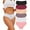 6Pack B, variant on FINETOO Cotton Underwear for Women Lace Hipster Panties Soft Breathable Cheeky Bikini Ladies 6 Pack
