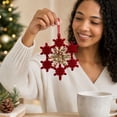 thumbnail image 7 of Christmas Tree Hanging Ornaments, PVC Holiday Decorations with Pre-Attached Hanging Loop for Tree, Door Knobs, Mantel, Wall Hooks, Indoor Festive Display, 7 of 7