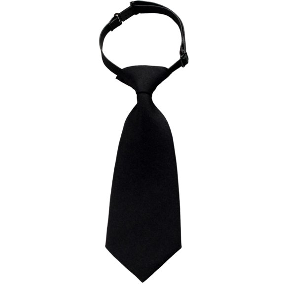 TIEVOSA Kids Bow Ties for Boys Girls Solid Color Tied Necktie for School Wedding Party Performance Formal Occasions Suitable for Children 3 to 16 Old(Black)