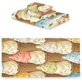 thumbnail image 2 of 3 Piece Bath Towels Set, Super Soft Absorbent Ice Cream Towels for Bathroom Gym Spa Hotel Decor Wash cloth, 2 of 7