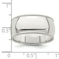 thumbnail image 2 of 925 Sterling Silver Solid Polished 9mm Half Round Milgrain Size 10.5 Band Ring -  Jewelry Gift for Mom, 2 of 2