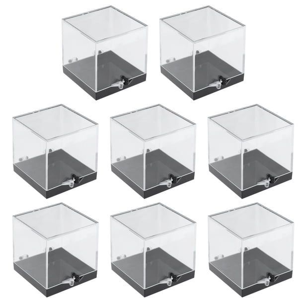 VERDANVERSE 8Ud Caja De Plástico Transparente Para Almacenamiento De Minerales Con Resistente Y Fácil Visualización