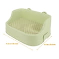 thumbnail image 2 of Rabbit Litter Box Toilet Plastic Square Cage Box Potty Trainer Litter Bedding Box Pet Pan, 2 of 9