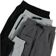 thumbnail image 5 of PURE CHAMP 3Pk Boys Sweatpants Fleece Athletic Workout Kids Clothes Boys Joggers with Zipper Pocket and Drawstring Size 4-20, 5 of 6