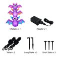 thumbnail image 4 of Occasions Halloween 6 Foot Inflatable Bat Stack, 4 of 8