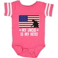thumbnail image 3 of Inktastic Military Uncle is My Hero Us Flag Boys or Girls Baby Bodysuit, 3 of 5