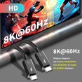 thumbnail image 3 of 1m Compatible with Thunderbolt USB 5 Cable 80GB Data Transfer 8K 60Hz Video PD 240W Fast Charging Co, 3 of 5