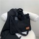 thumbnail image 5 of Bolso de mano de pana para mujer Bolso de hombro de invierno Bolso hobo con cremallera y asa superior (negro), 5 of 8
