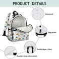 thumbnail image 4 of Excavator and Tree White Pattern Cute School Backpack Bag for School with Padded Back and Adjustable Shoulder Straps 15.25"x11.5"x5.25", 4 of 5