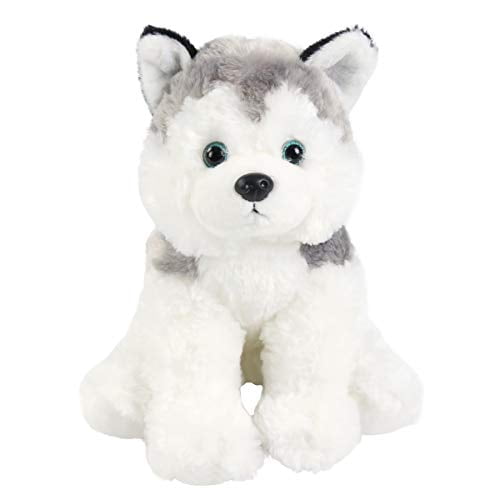 Athoinsu 8'' Light up Stuffed Husky Puppy Dog Soft Plush Toy ...