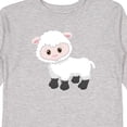 thumbnail image 4 of Inktastic Cute White Lamb Boys or Girls Long Sleeve Toddler T-Shirt, 4 of 5