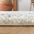 thumbnail image 4 of SAFAVIEH Moroccan Tassel Tangier Geometric Shag Runner Rug, Ivory/Light Grey, 2'2" x 8', 4 of 7