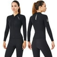 thumbnail image 4 of Dalazy Veste de Séchage Rapide pour Hommes et Femmes Combinaison de Plongée Surf Plongée Snorkeling Femmes G Noir Femmes G, 4 of 6