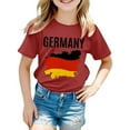 thumbnail image 4 of Otqutp Toddler Short Tops German Kids T Shirt Soccer Girls T Shirt Summer Casual Top Fashion Printed Shirt Sports Casual T Shirt, 4 of 4