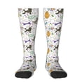 thumbnail image 2 of Picia Women Crew Soft Moisture-wicking Socks Colorful Poodle Dog Pattern Design Cotton Socks, One Size fit All, 2 of 9
