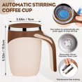 thumbnail image 2 of Auto Stirring Coffee Mug,Automatic Magnetic Stirring Coffee Mug, Magnetic Stirring Cup Rotating Home Office Travel Mixing Cups,Stainless Steel Self Mixing Mug for Coffee/Milk/Tea/Hot Chocolat, 2 of 6