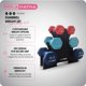 thumbnail image 2 of Set de Mancuernas HolaHatha 14,5 kg de Neopreno con Soporte Azul Rojo, 2 of 9
