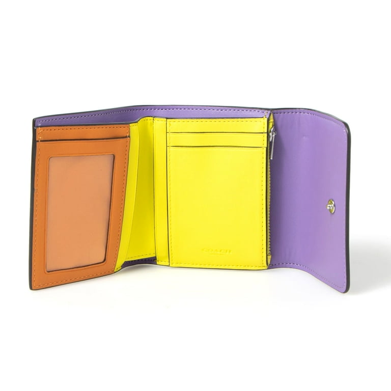 Coach Women's Small Snap Trifold Wallet in Signature Canvas with