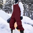 thumbnail image 5 of Mens One Piece Snow Bibs Waterproof Insulated Snow Bib Overalls Winter Warm Windproof Snowboard Pants Baggy Outdoor Ski Jumpsuit, 5 of 9