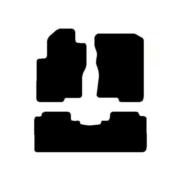 Auto Mats and Accessories Custom Fit Carpet Floor Mats Compatible with 2005-2008 Nissan Frontier Crew Cab – 3-Piece Set (Black), Made in USA