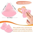 thumbnail image 2 of 2 Pcs Powder Puff Face Soft Triangle Makeup Puff for Setting Loose, Mineral, Body Powder, 2.76 Inch Wedge Velour Cosmetic Sponge for Contouring, Under Eyes and Corners, Beauty Makeup Tools (Pink), 2 of 5