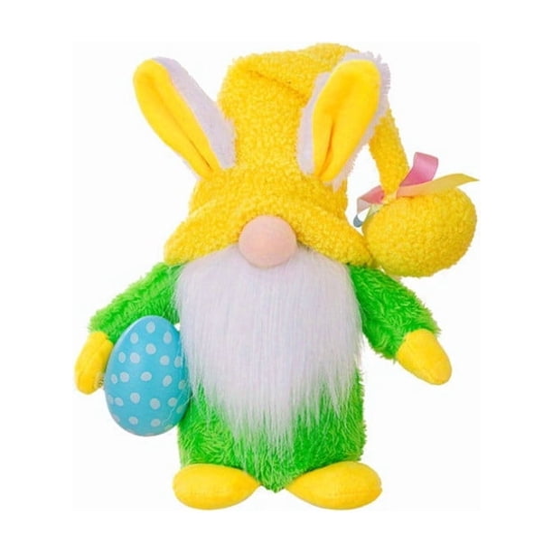 Easter Cute Rabbits Ears Faceless Old Man Doll Dwarf Goblin Doll