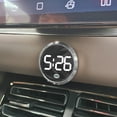 thumbnail image 2 of Car Dashboard Clock Small, Stick On, Touch-Activated, LED Time Digital Display for Car, Boat, Bike, Truck (Silver), 2 of 4