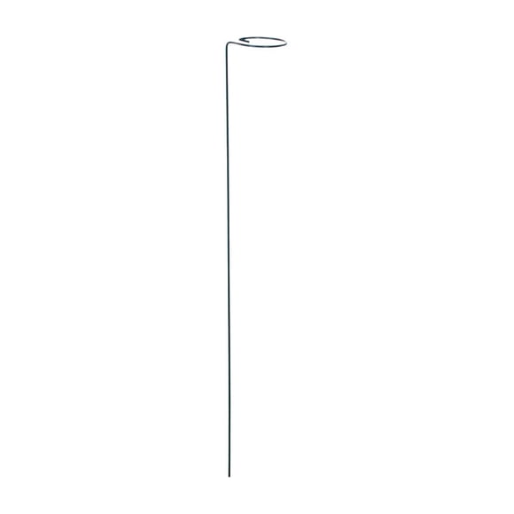 Soporte para plantas Panacea, acero verde, 60 cm de alto x 5 cm de ancho