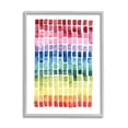 thumbnail image 3 of Stupell Industries Geometric Watercolor Rainbow Tiles over White,16 x 20,Designed by Grace Popp, 3 of 5