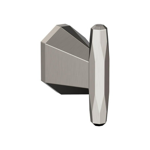 Amerock St. Vincent Brushed Nickel Single Prong Robe Hook