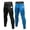 Black-Blue, variant on Compression Pants Men Running Tights Leggings with Pockets Athletic Workout Gym Pants 2 Pack Black,L