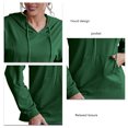 thumbnail image 4 of Sudaderas con capucha para mujer, sueltas, informales, suaves, transpirables, estilo simple y moderno, sudadera con capucha para mujer, para fiesta, trabajo, viajes, GreenS M, 4 of 5