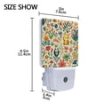 thumbnail image 4 of Yayeee LED Night Light for The Home Plug in With Light Sensors 2 Pack, Floral Animals, 4 of 6