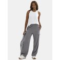 thumbnail image 2 of Avia Women’s and Women's Plus Corded Ribbed Seamed Wide-Leg Pants, Sizes XS-4X, 2 of 5