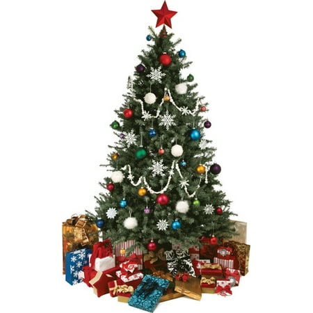 Wallhogs Christmas  Tree Cutout Wall  Decal Walmart  com