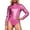 Purple, variant on Elegant Style High Neck Long Sleeve Dance Unitard, Women Shiny Metallic Leotard Turtleneck Bodysuit for Stage Performance Gymnastics Ballet One Piece