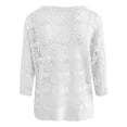 thumbnail image 4 of Jamsmile Women Shirts Summer Beach Boho Tops Soft Blend Shirts Casual Vocation Wear Comfort Bohemian Holiday Pullover Blouses, 4 of 5