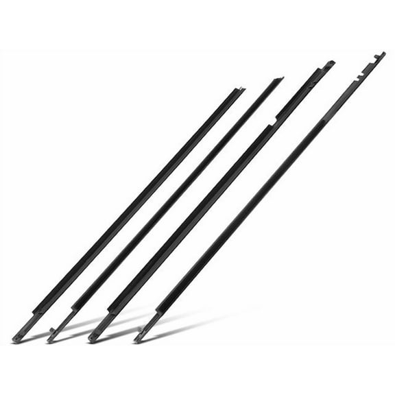 Door Window Belt Weatherstrip Kit 4 - Compatible with 2009 - 2013 Toyota Corolla Sedan 2010 2011 2012