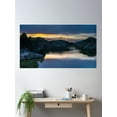 thumbnail image 2 of A Hint Of Red And Orange After Sunset Poster Wall Art, Modern Wall Decor, 24x36 UNFRAMED, 2 of 3